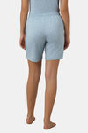 Amante Cotton Elastane Shorts - Celestial Blue Print — thumbnail 3